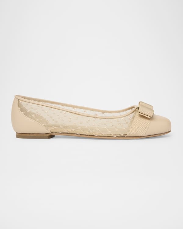 フラットシューズ Ferragamo \"Noella Fur\" shearling ballet flats FERRAGAMO Noella Shearling Flats | Saks Fifth Avenue