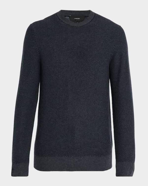 Theory Men's Merino Wool Mock Neck Half-Zip Sweater | Neiman Marcus