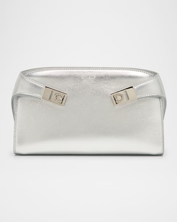 Ferragamo Quilted Gancini Chain Crossbody Bag, Peony