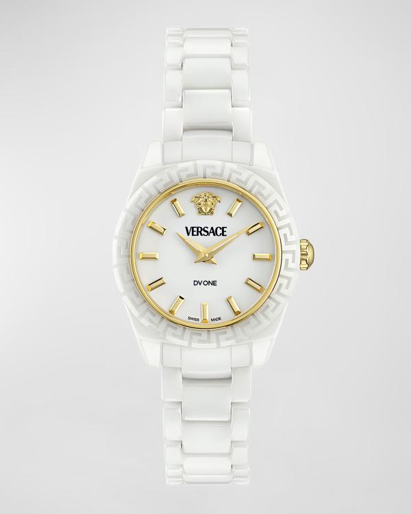 Versace Dominus IP Yellow Gold Silicone Strap Watch, 44.8mm  display picture 1