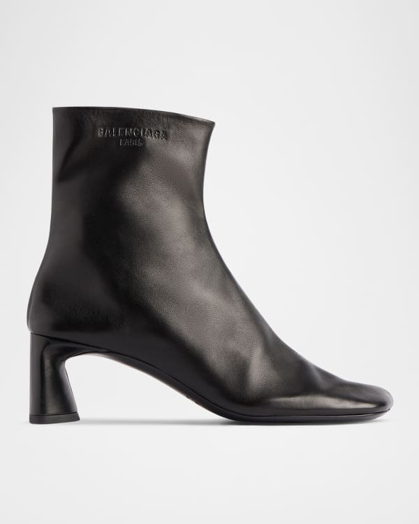 Givenchy G Lambskin Ankle Clog Boots | Neiman Marcus Givenchy G Lambskin Ankle Clog Boots | Neiman Marcus
