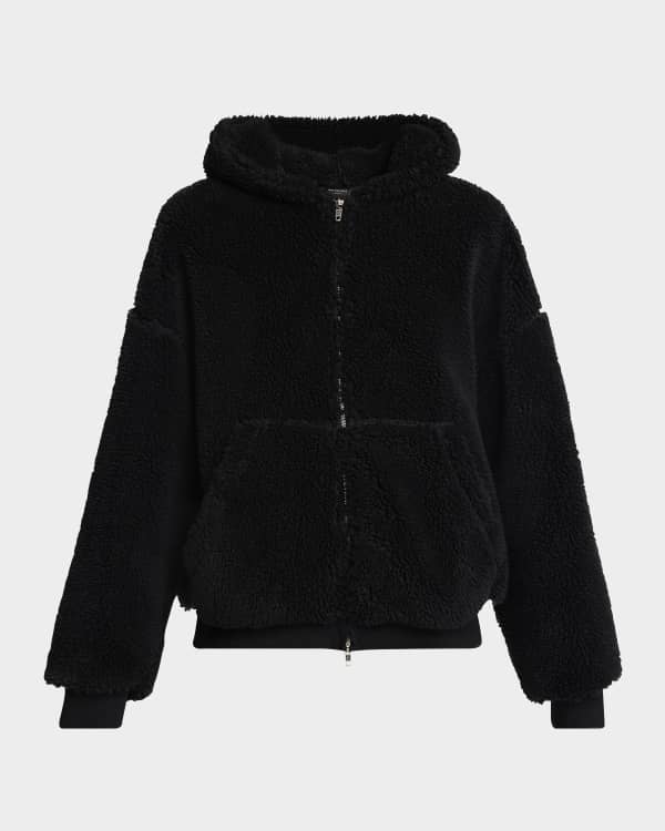 Balenciaga Men's Velvet Zip Hoodie | Neiman Marcus