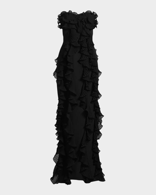 Off-the-shoulder Ruffle Long Sheath/Column Dress Regency