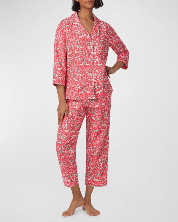 BedHead Pajamas Floral Print Long Cotton Jersey Pajama Set Neiman Marcus