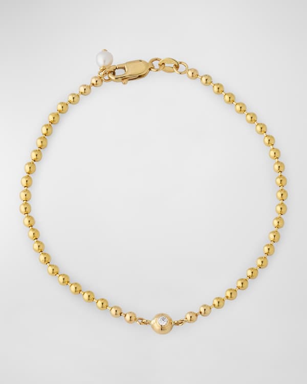 Poppy Finch 14ct yellow gold circular gradual pearl drop