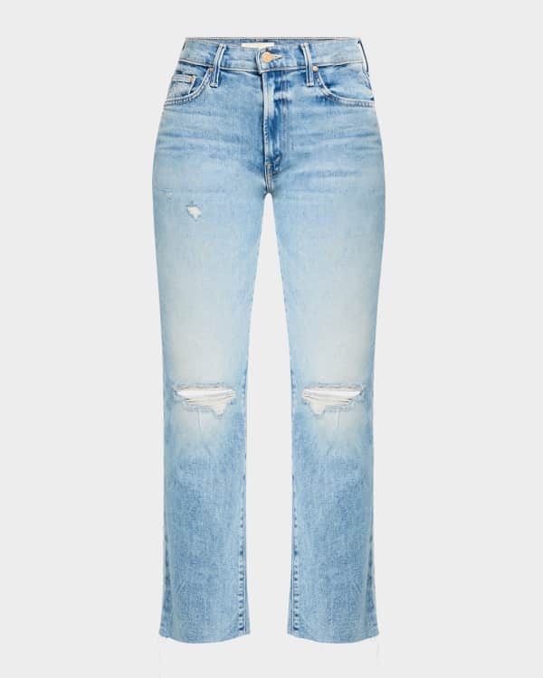 Mother cropped jeans top