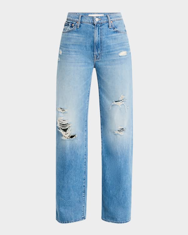 Mother Denim The Rerun Zip Sneak Wide Leg Jeans- Last Bite