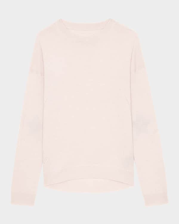 ZADIG & VOLTAIRE CICI PATCH CASHMERE SWEATER
