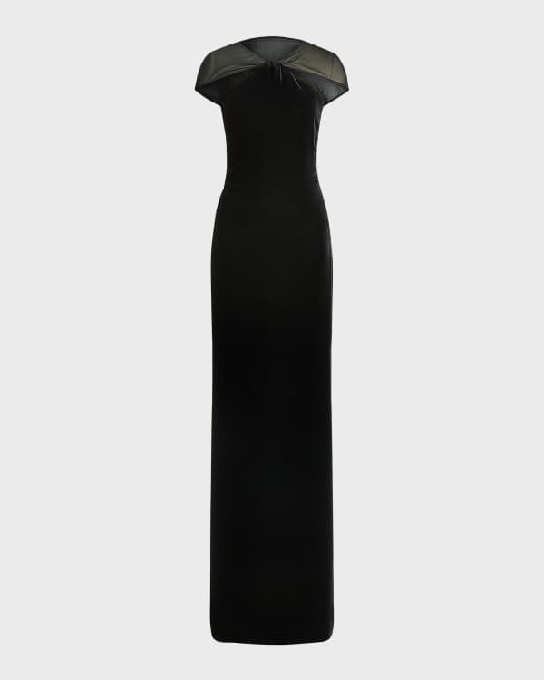 Etro Floral Print Draped Halter Gown Neiman Marcus