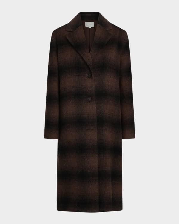 Vince reversible double face wool blend coat on sale