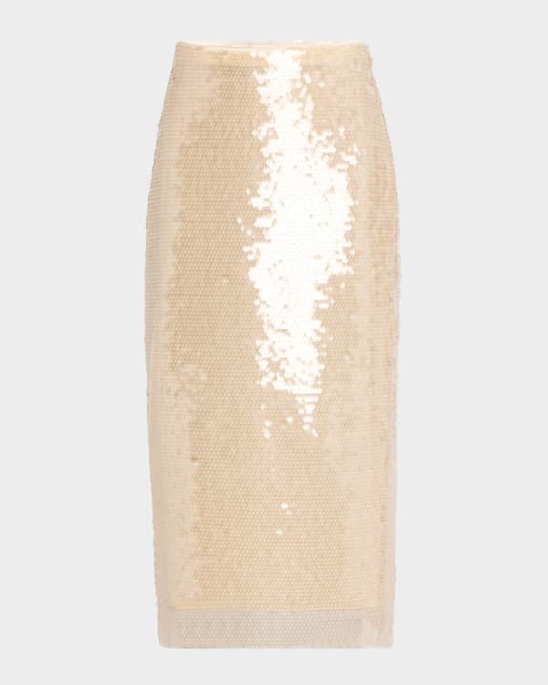 A.L.C. Joan Pull On Sequin Midi Skirt Neiman Marcus