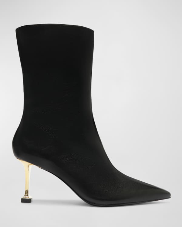 Schutz Tennie Point Toe Lace Up Boots Neiman Marcus