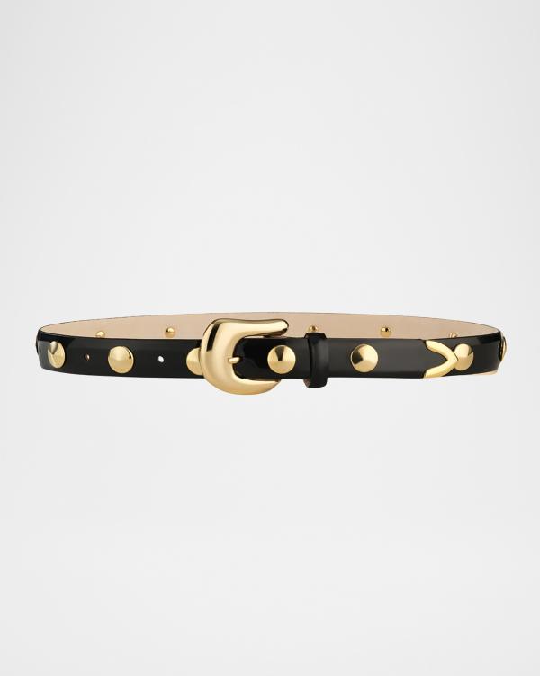 Heaven Mayhem Bean Buckle Leather Belt | Neiman Marcus display picture 3