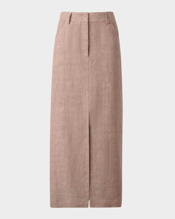 THE ROW Millie Large Pocket Maxi Wrap Skirt | Neiman Marcus THE ROW Millie Large Pocket Maxi Wrap Skirt | Neiman Marcus
