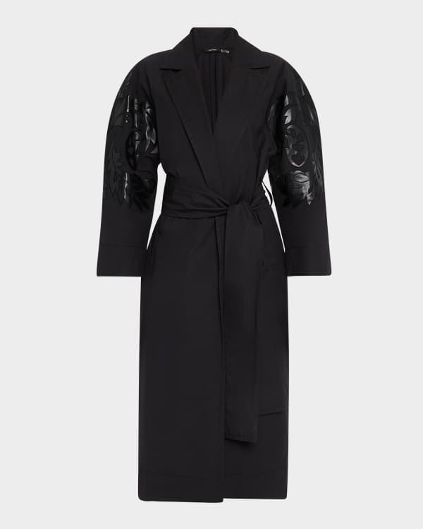 Fleurette maxi wrap wool coat hotsell