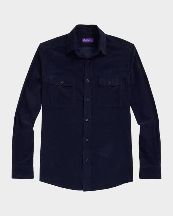 Ralph Lauren Purple Label Men's Botanical-Print Silk Twill Shirt | Neiman  Marcus