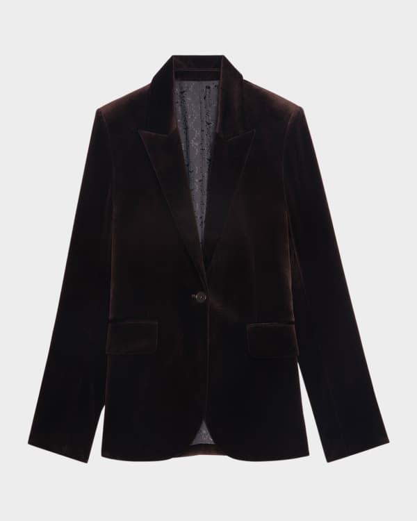 Weekend Max Mara Dilly Single-Breasted Jersey Blazer | Neiman Marcus