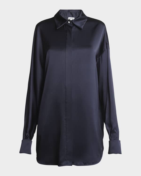 【福袋セール】 Quico Khaite Balloon-Sleeve Neiman | Blouse Silk Oversized シャツ+ブラウス(長袖+七分)