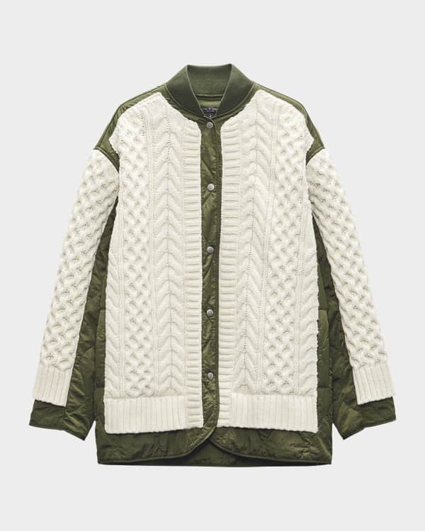 Tibi faux fur track jacket cheap
