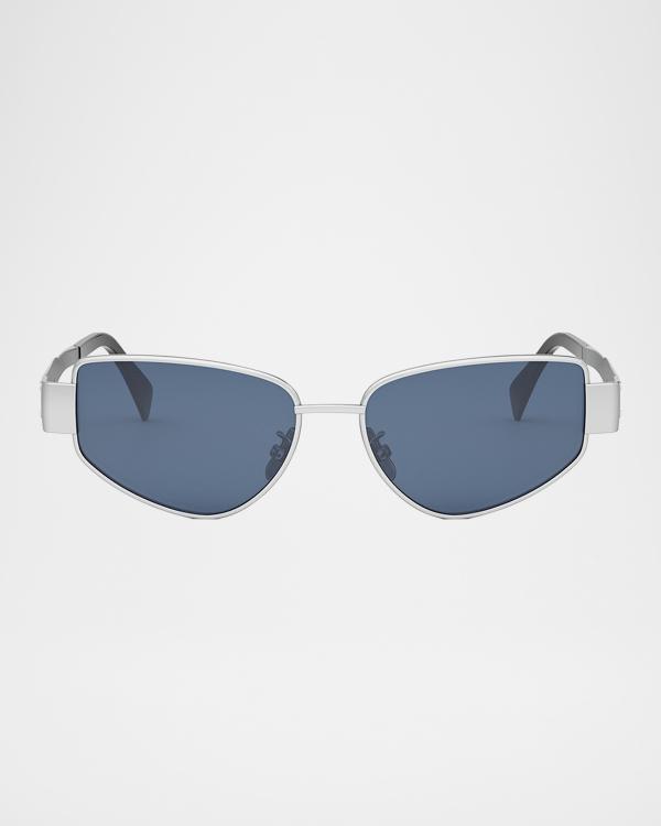 Versace Medusa Metal Cat-Eye Aviator Sunglasses | Neiman Marcus display picture 3