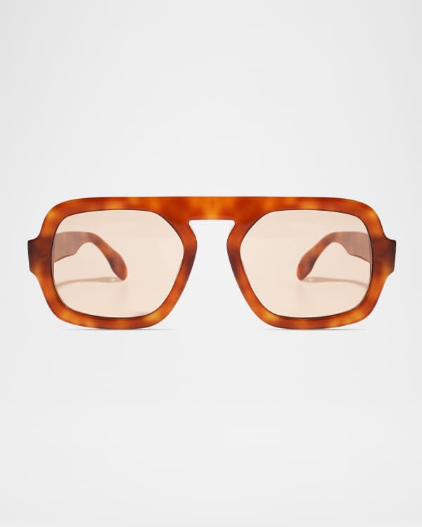 Elisa Johnson Jane Mini サングラス Jane Mini in Brown Tortoise
