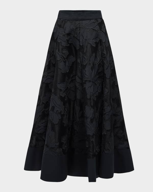 Valentino black lace skirt outlet