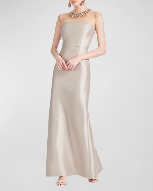 Aje Expressive Pleated Organza Tiered Maxi Dress Neiman Marcus