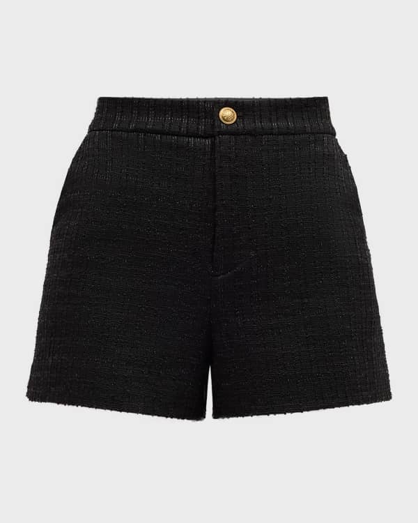 Maje Ibleed Metallic Tweed Shorts | Neiman Marcus