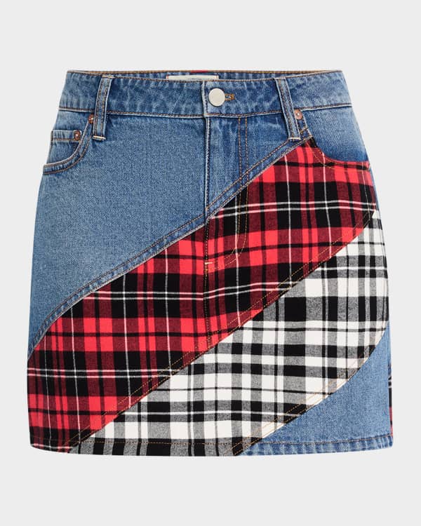 Ganni Leopard-Print Denim Maxi Skirt | Neiman Marcus
