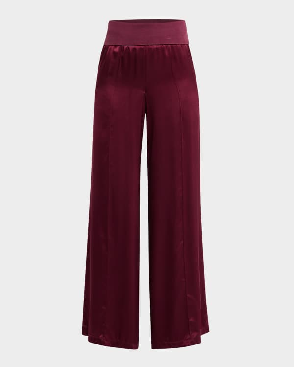 Misook Petite Demi Palazzo Wide Leg Pants Neiman Marcus
