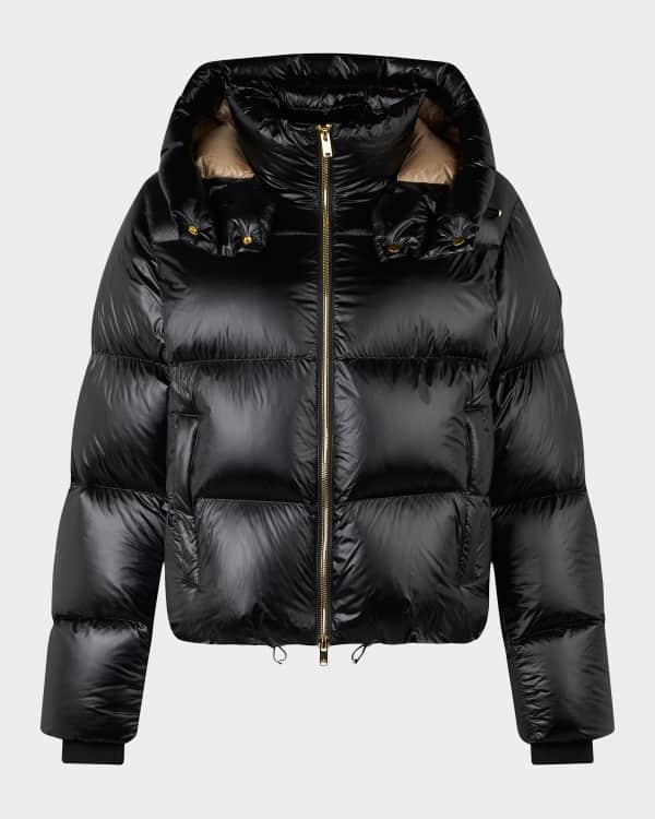 AGOLDE Edie Leather Puffer Jacket | Neiman Marcus