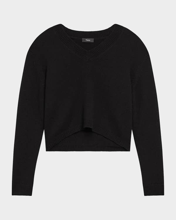 Theory Adrianna Cashmere V Neck Sweater Neiman Marcus