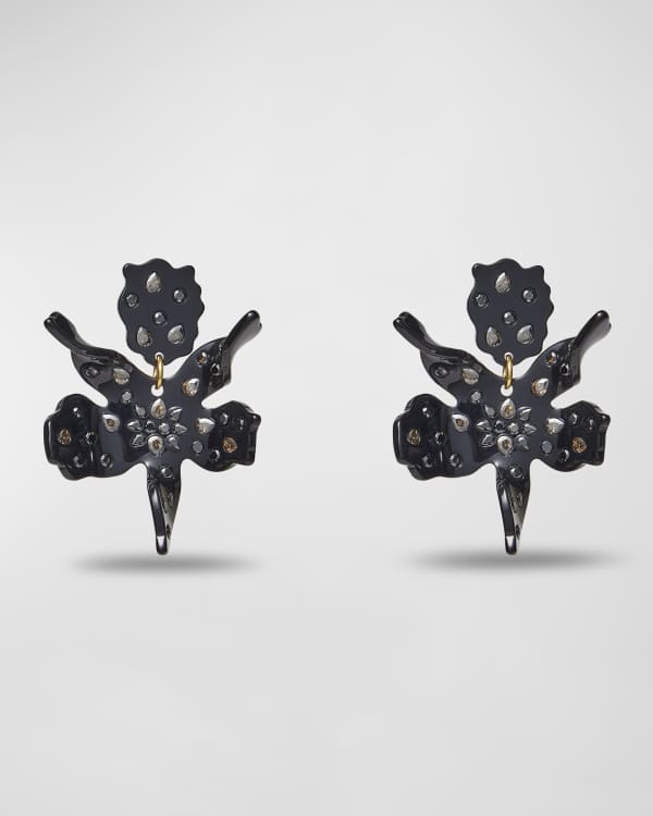 Lele sadoughi small crystal lily earrings deals