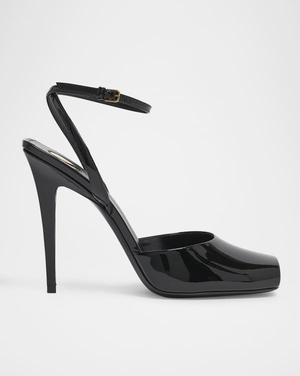 Jacquemus Les Doubles Ankle-Strap Embossed Sandals | Neiman