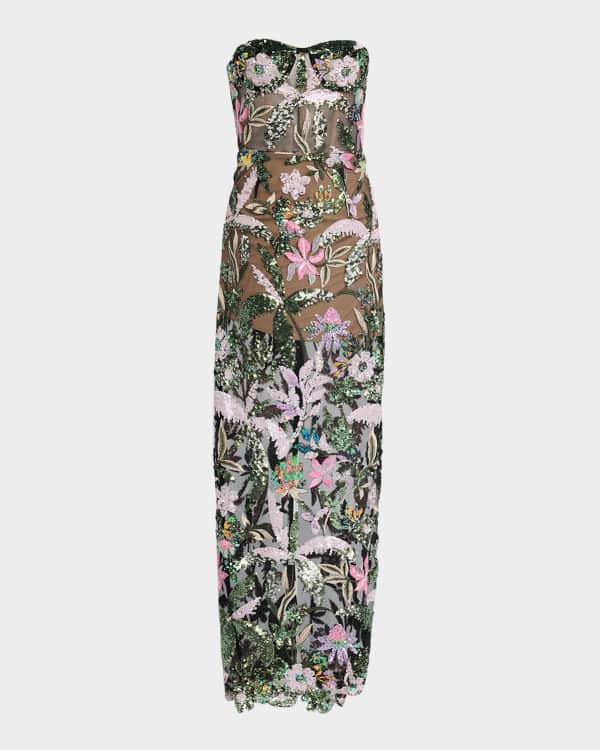 Bronx and Banco Aurora High Low Gown With Cascading Ruffles Neiman Marcus