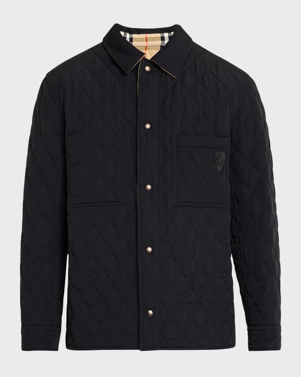 Burberry Men's Reversible EKD Check Puffer Jacket | Neiman
