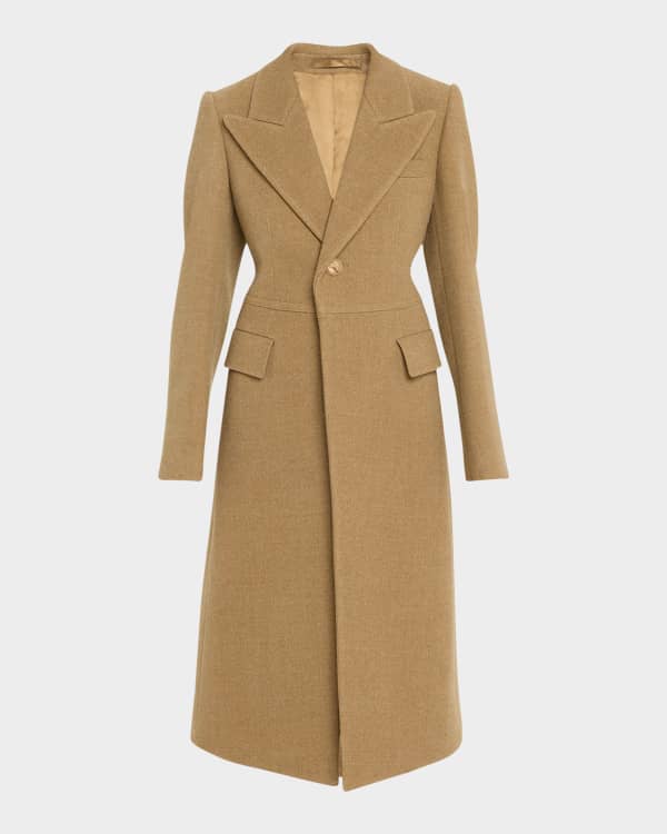 Chloe Double-Breasted A-Line Long Coat | Neiman Marcus