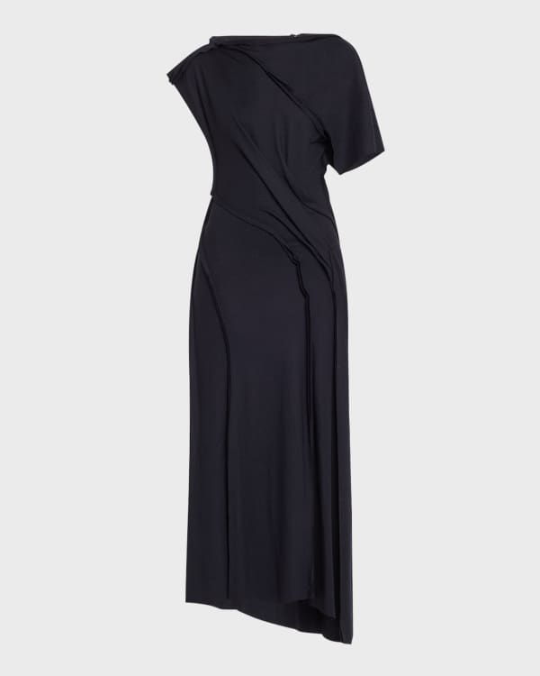 Jason Wu Collection Short-Sleeve Metallic Tweed Mini Shift Dress