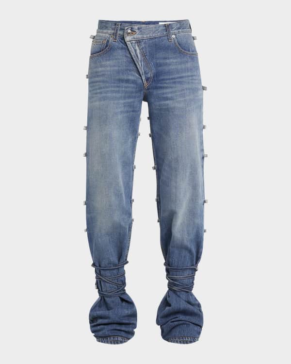 Alexander McQueen Men's Studded Jeans | Neiman Marcus