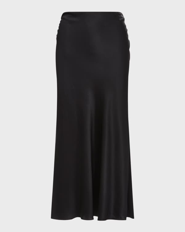 FRAME 90s Silk Bias Skirt Neiman Marcus