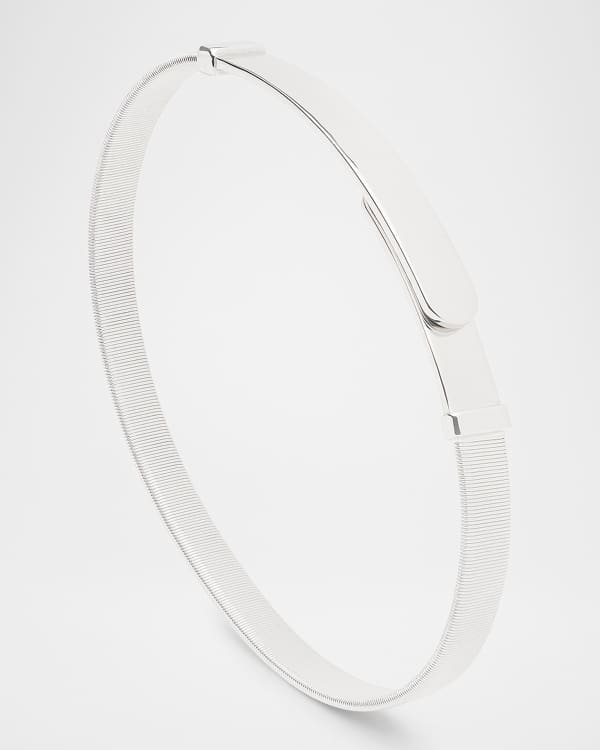 Lil Shay Bangle Bracelet - White Gold main image 1