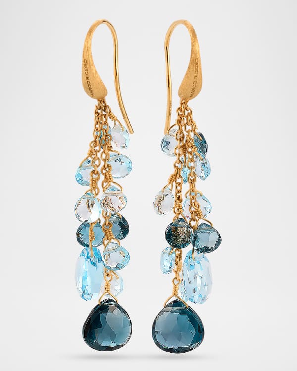 イヤリング Valentino Garavani Brass Earrings VALENTINO GARAVANI Burnished gold-tone multi-stone single
