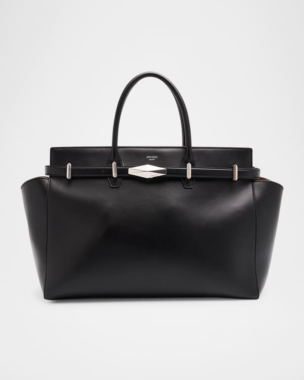 Jimmy Choo Avenue Pearly Leather Top-Handle Bag | Neiman Marcus