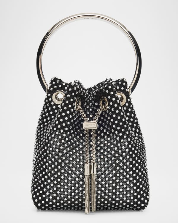 Jimmy Choo Avenue Pearly Leather Top-Handle Bag | Neiman Marcus