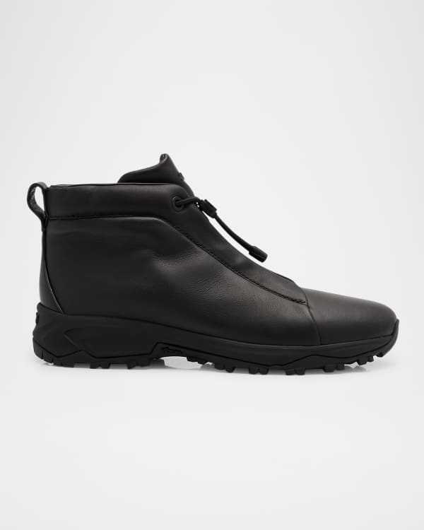 Prada Men's Wheel Re-Nylon High-Top Sneakers with Zip Pouch Prada Men's Wheel Re-Nylon High-Top Sneakers with Zip Pouch