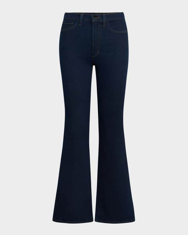 【関税込み】FRAME ブラック Le Easy Flare ジーンズ FRAME Le Easy Flare Outseam Insert Jeans | Neiman Marcus