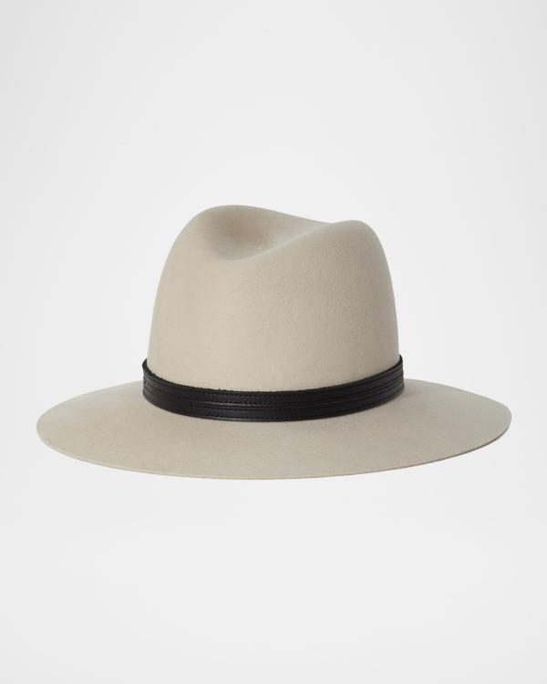 Lele Sadoughi Pearly Wool-Blend Fedora Hat | Neiman Marcus display picture 1
