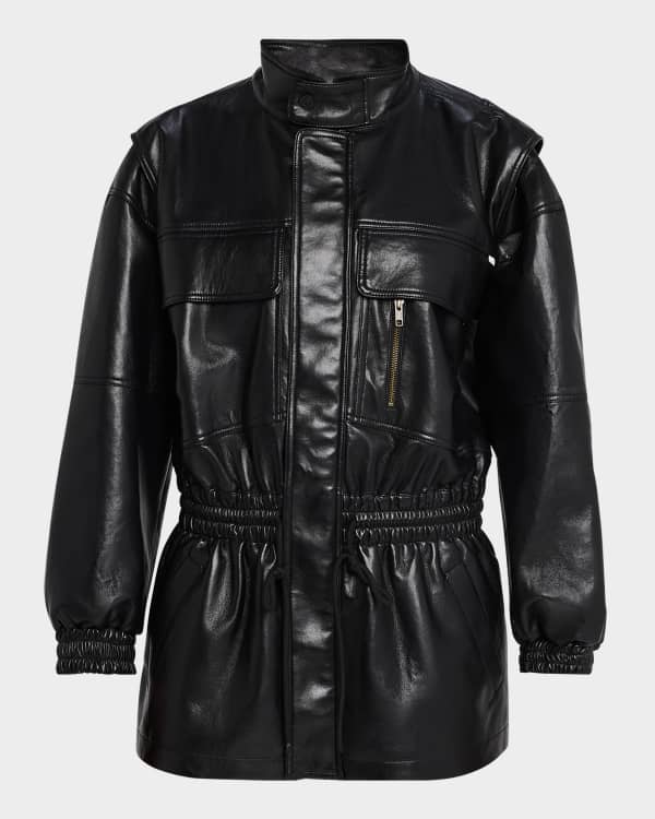 Blanc Noir Mesh Inset Hooded Puffer Jacket Neiman Marcus