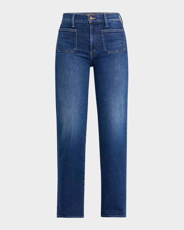 Vince Mid-Rise Double Waistband Jeans | Neiman Marcus