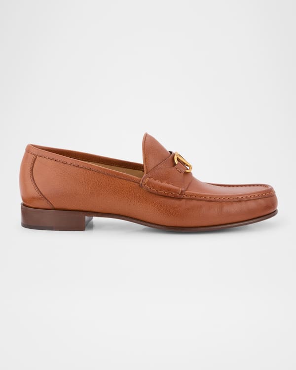 Loewe x Paula's Ibiza Men's Faro Leather Loafers | Neiman Marcus